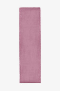 Muted mauve wool runner rug in 2x8 and 2.5x10 sizes, a soft accent for minimalist bedrooms, neutral nurseries, or warm organic modern hallways.
