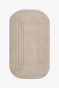 tan neutral wool organic modern area rug large