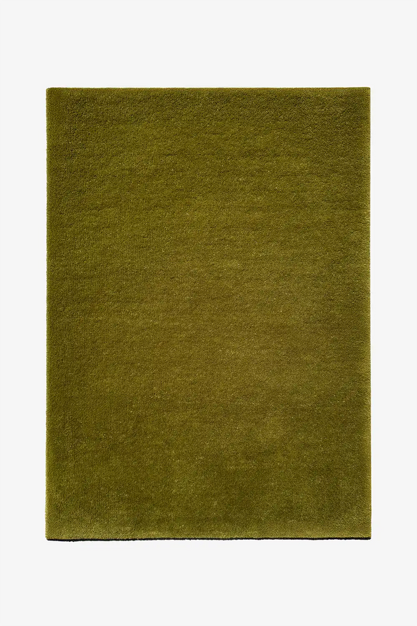 olive green hand tufted luxury wool rug 8x10