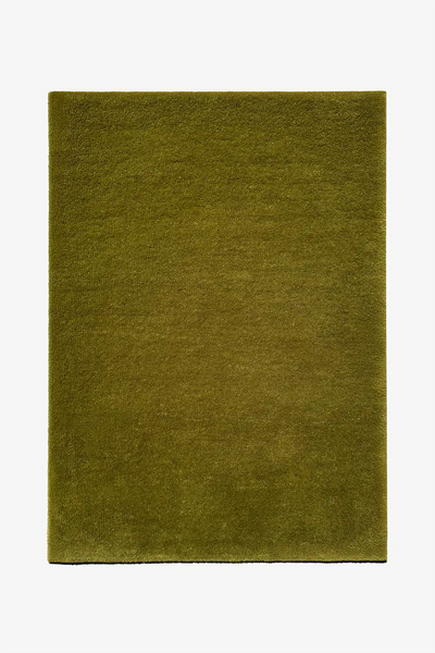 Olive Hand Tufted Wool Rug Dark Green Modern Area Rugs · JUBI