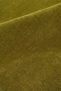 Olive Oval Hand-Tufted Wool Rug