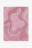 Rolling Tides Rectangular Hand-Tufted Wool Rug