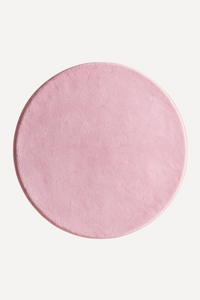 Solid Color Round Hand-Tufted New Zealand Wool Rug