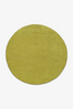 Citron Round Hand-Tufted Wool Rug