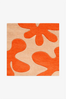 Abstract Floral Square Hand-Tufted Wool Rug