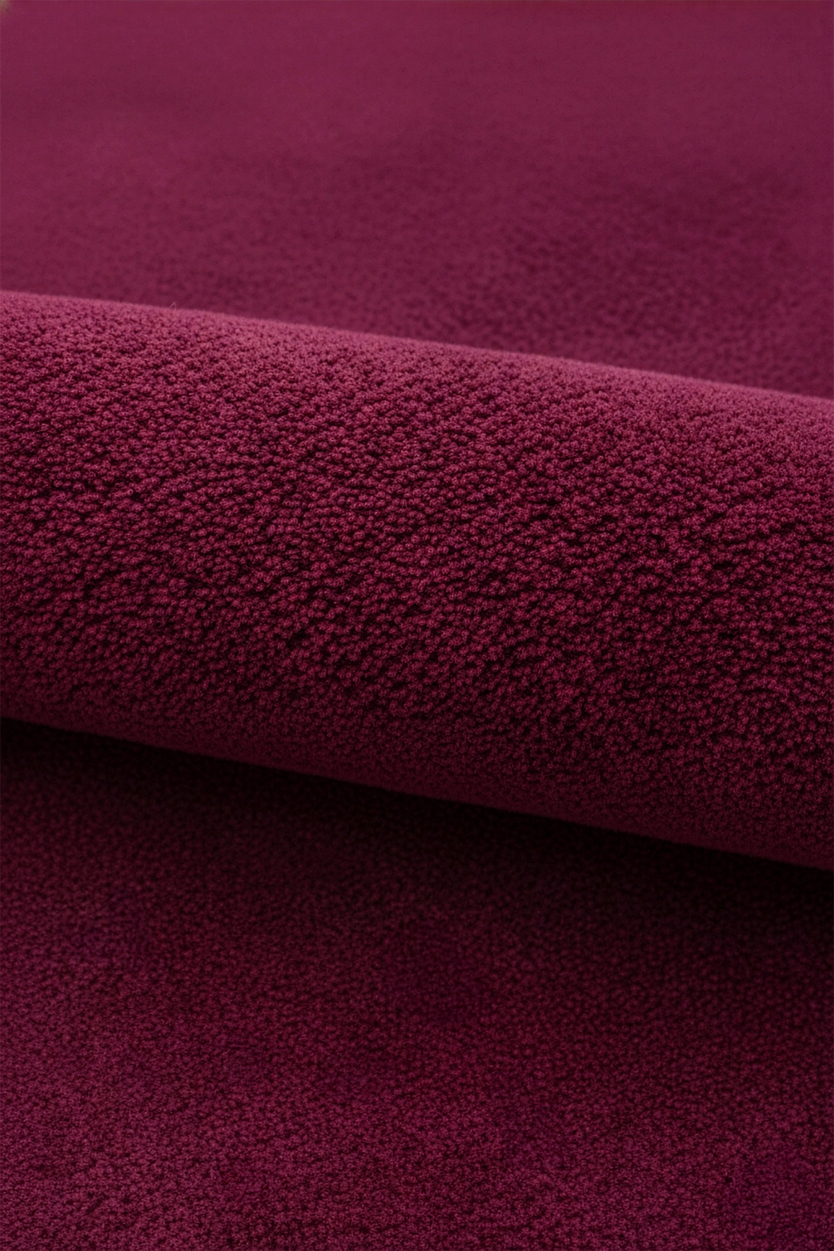 Burgundy Oval Hand-Tufted Wool Rug