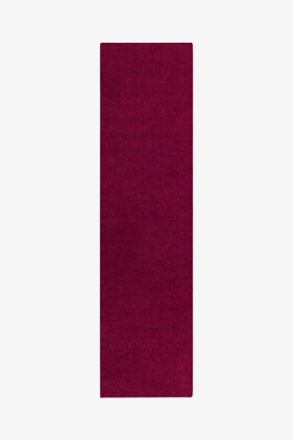 burgundy pink runner rug on a white background