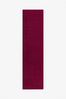 Burgundy Hand-Tufted Wool Runner Rug