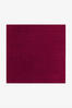 Burgundy Square Hand-Tufted Wool Rug