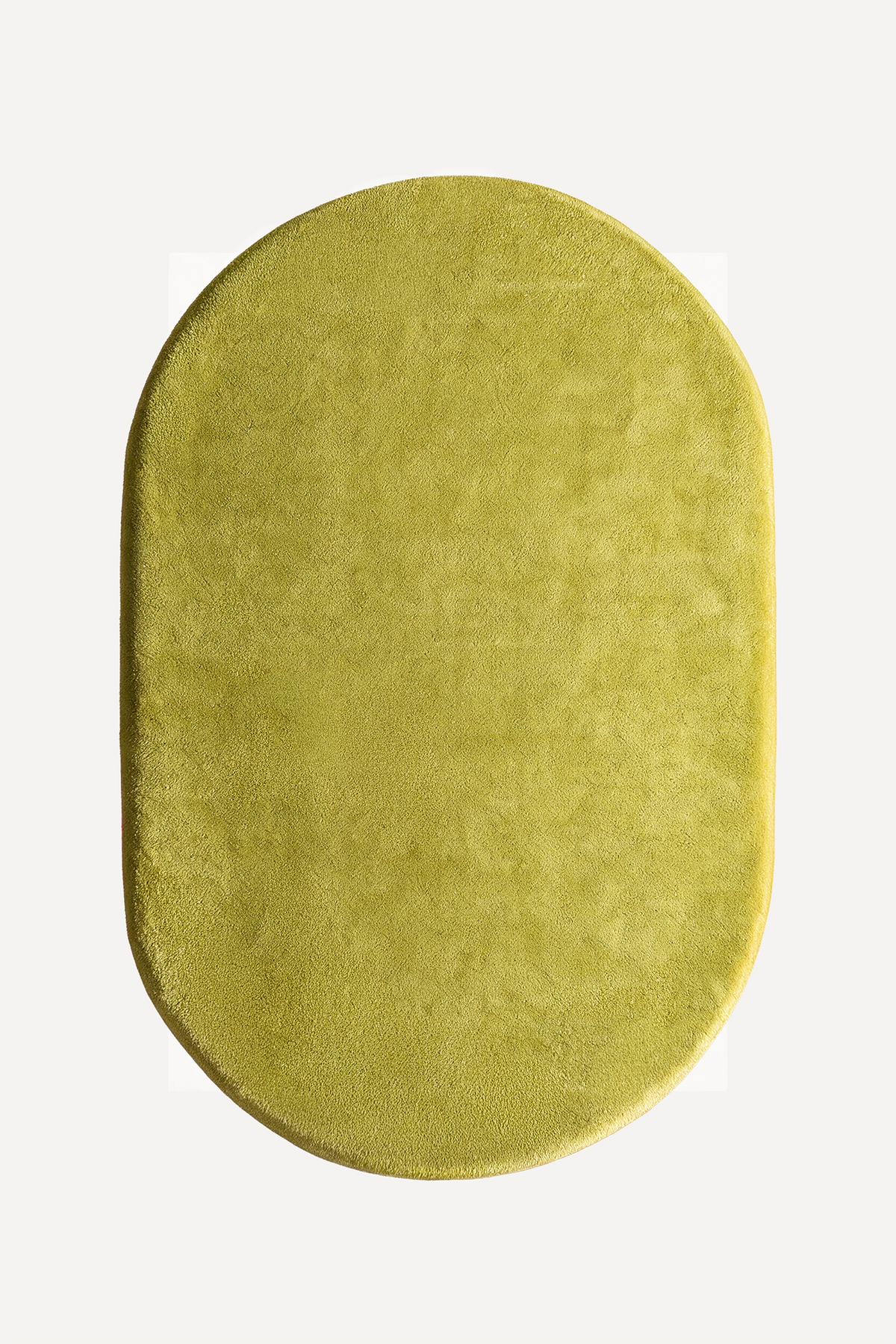 Citron Oval Hand-Tufted Wool Rug