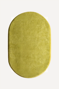 Citron Oval Hand-Tufted Wool Rug