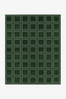 Boxstep Fine Grid Hand-Knotted Wool Rug