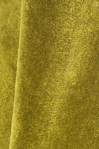 Close-up of olive green wool tufted area rug