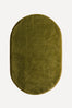 Olive Oval Hand-Tufted Wool Rug