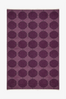 Purple Octagon Link Hand-Knotted Wool Rug