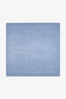 Baby Blue Square Hand-Tufted Wool Rug