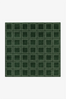 Boxstep Fine Grid Square Hand-Knotted Wool Rug