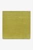 Citron Square Hand-Tufted Wool Rug
