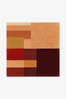 Sunset Mosaic Square Hand Tufted Wool Rug