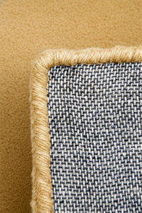 soft light yellow wool runner rug custom lengths edge binding