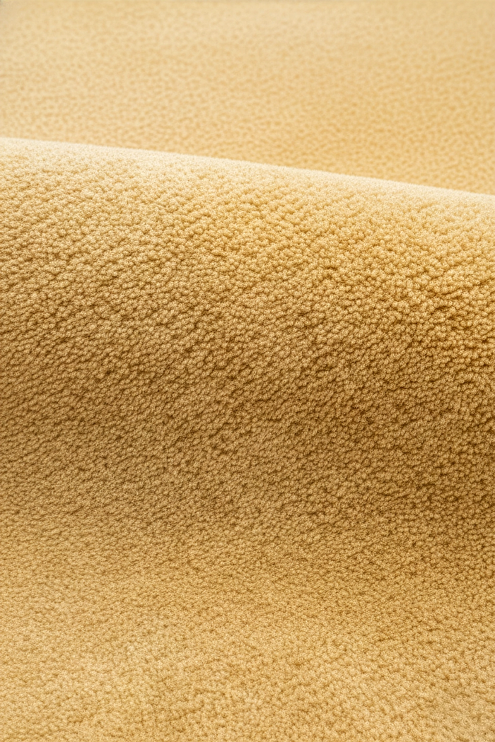 Butter Yellow Oval Hand-Tufted Wool Rug
