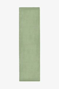 Soft sage green wool runner rug available in 2x8 and 2x10, perfect for creating a calm entryway, earthy kitchen, or Japandi-inspired living spaces.