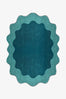 Scallop Oval Hand Tufted Wool Rug