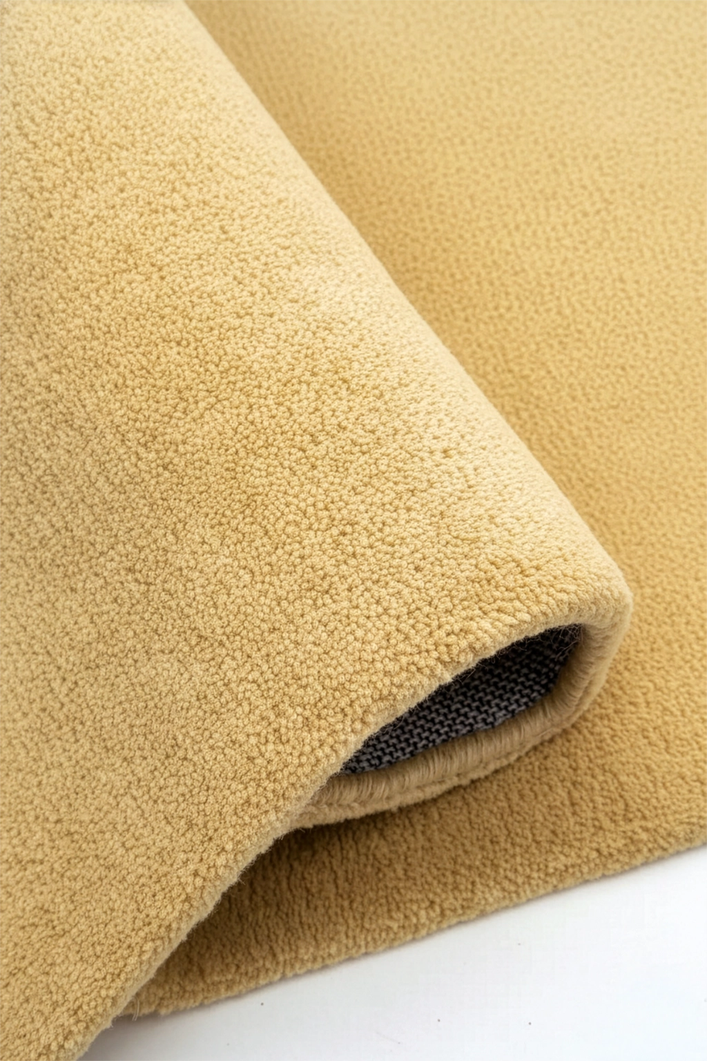 Butter Yellow Square Hand Tufted New Zealand Wool Rug