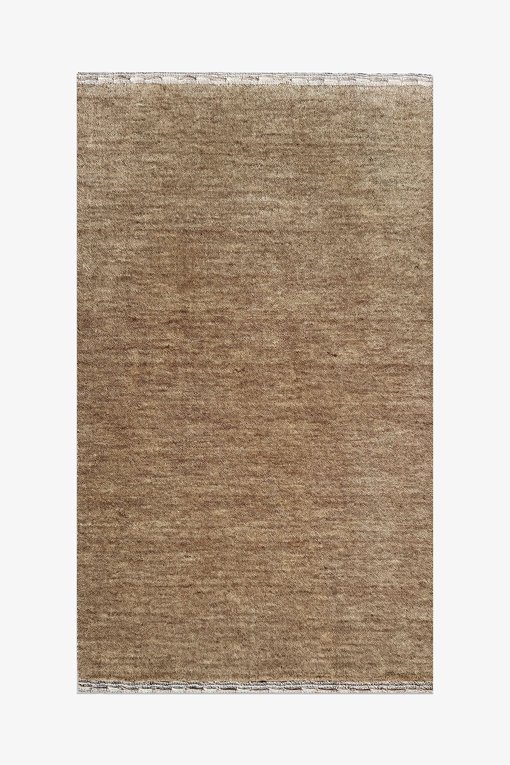 beige wool area rug hand-loomed