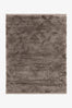 Taupe Hand-Knotted Shag Wool Rug