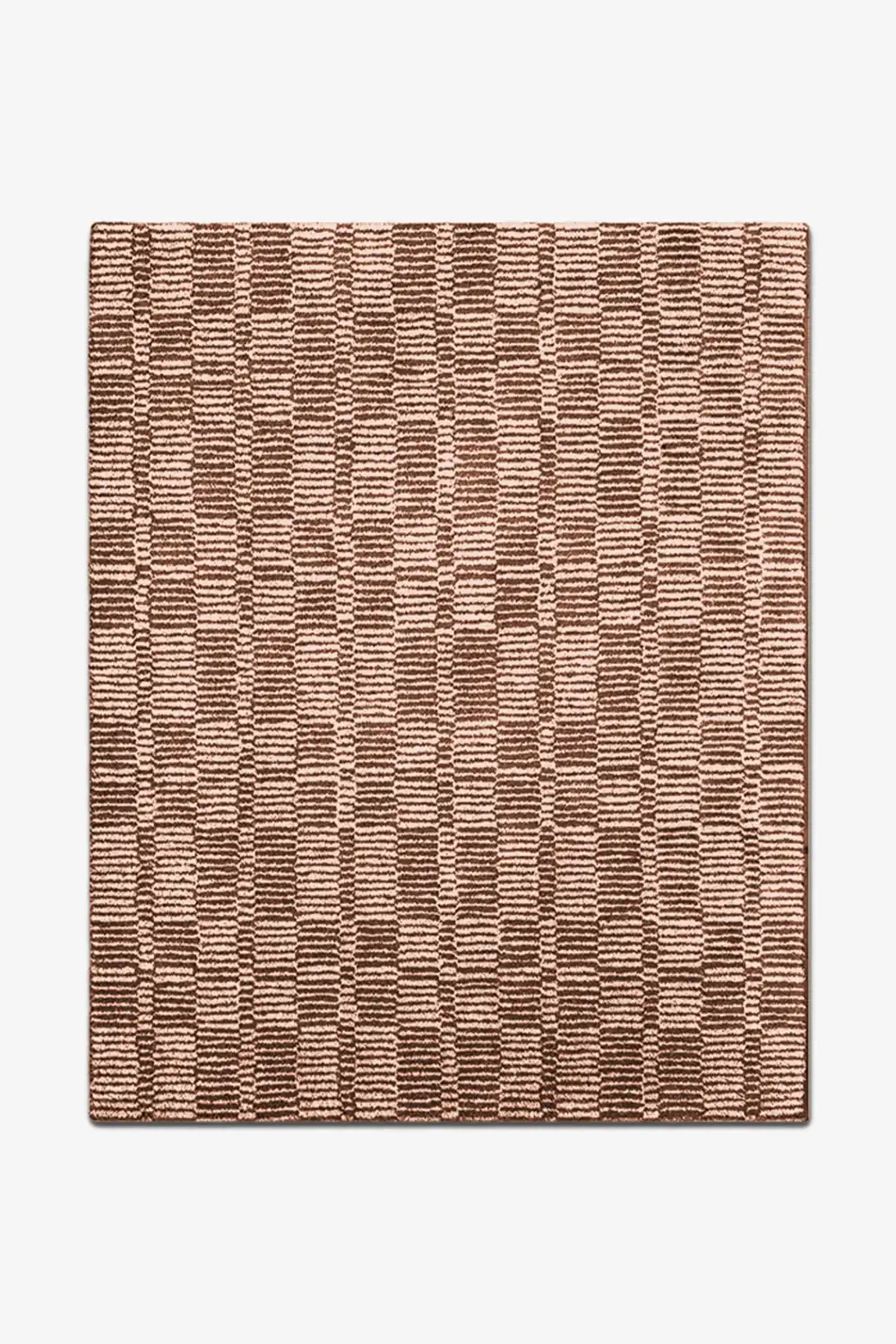 8x10 taupe patterned rug on a white background