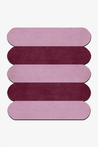 purple and pink custom wool area rug