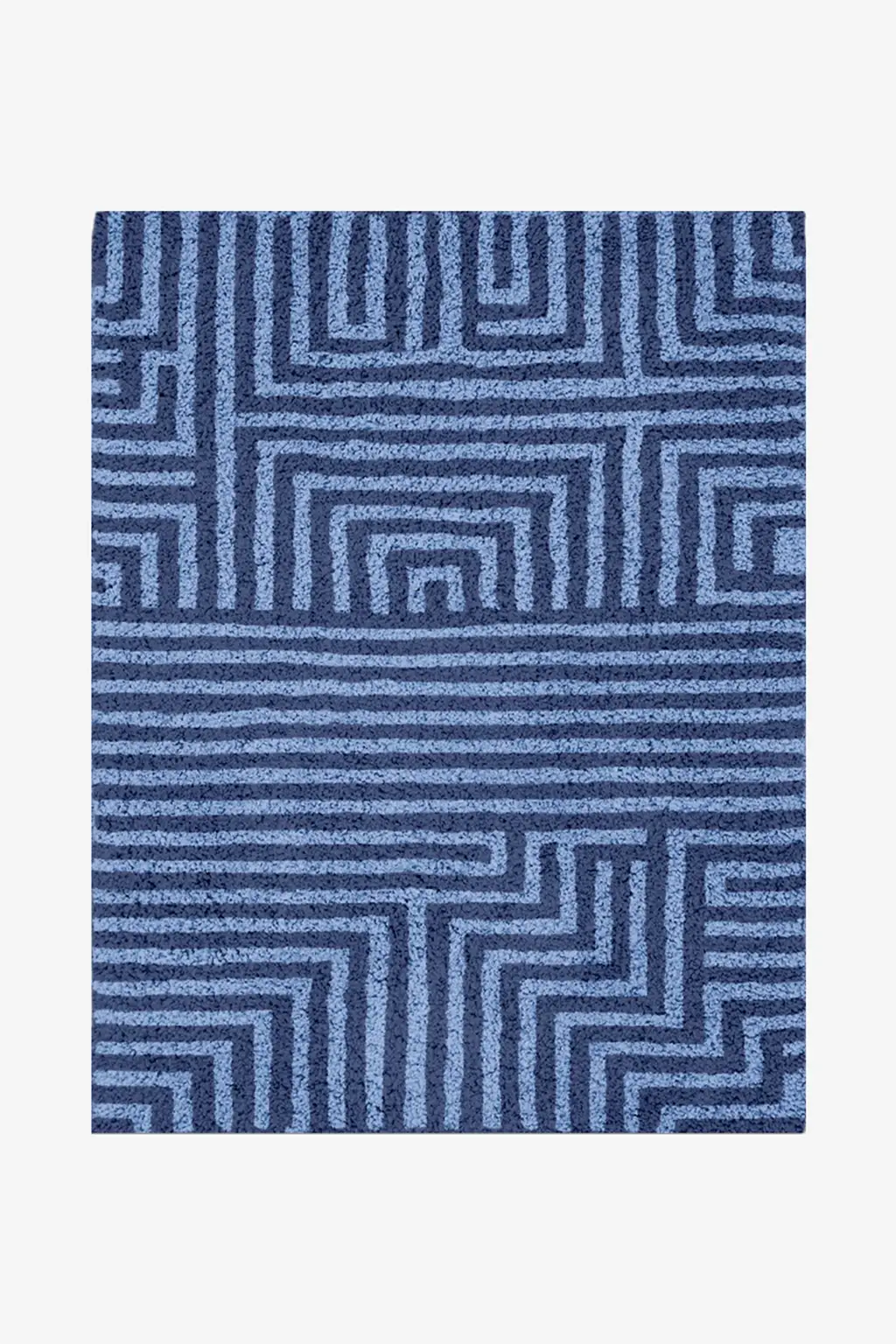 Customizable Maze Shag Wool Rug