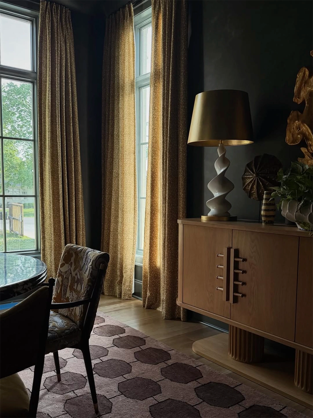 Walnut Octagon — Annali Interiors