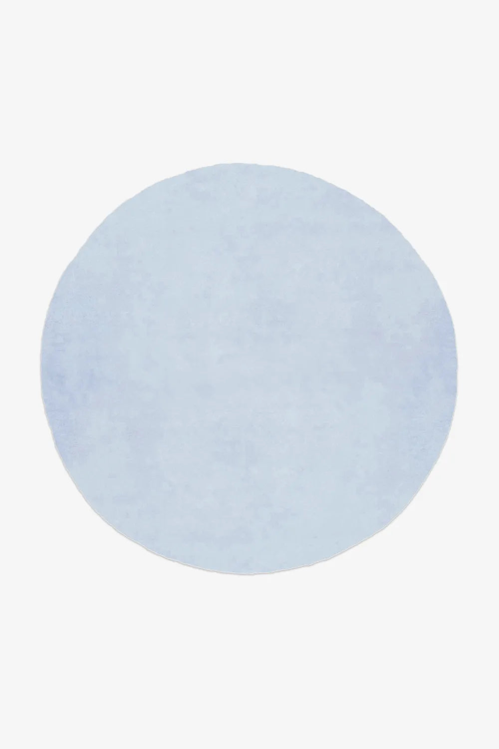 Solid Color Round Hand Tufted New Zealand Wool Rug