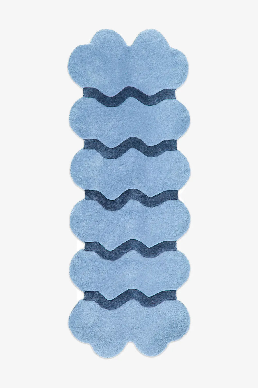 Sculpted Edge Hand Tufted Wool Runner Rug
