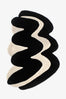 Wavy Zig Zag Hand Tufted Wool Rug