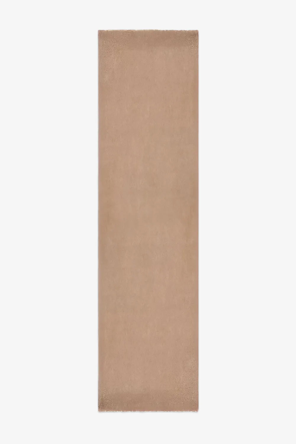 Warm camel beige runner rug styled for cozy hallways and small entryways, available in 2x8 and 3x12 runner rug sizes light brown
