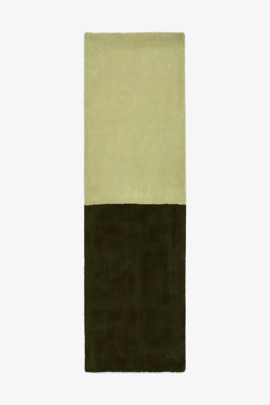 Classic Color Block Hand Tufted Wool Runner Rug