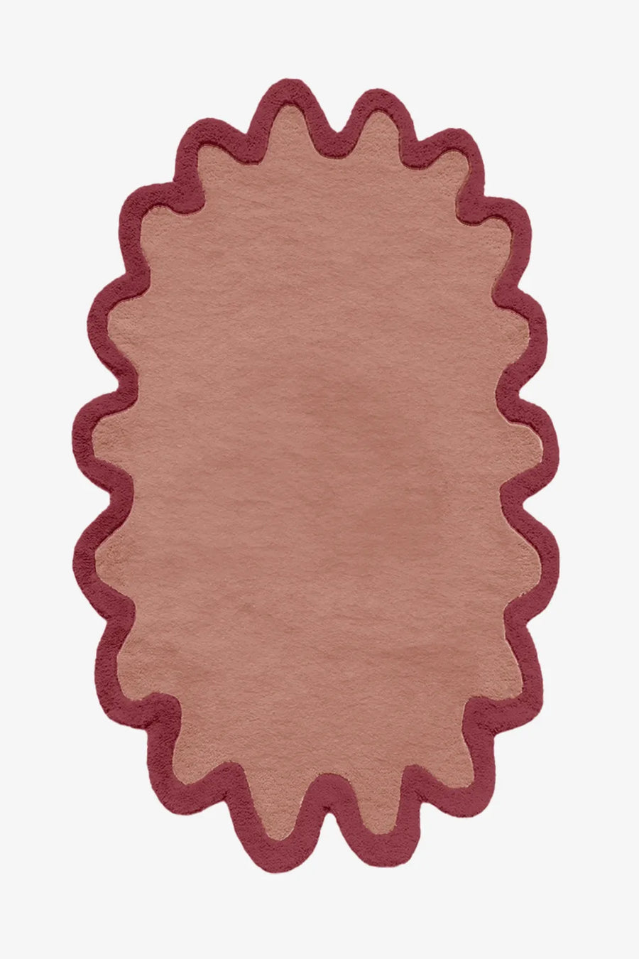 Customizable Halo Burst Tufted Oval Rug