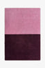 Classic Color Block Hand Tufted New Zealand Wool Rug