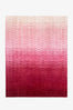 Pink Ombre Hand Loomed Wool Rug