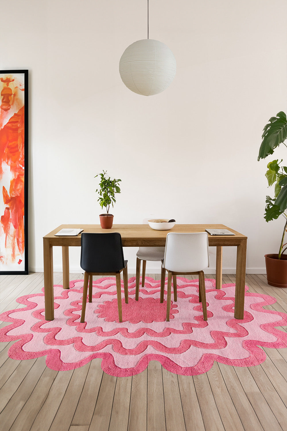 Customizable Burst Tufted Rug