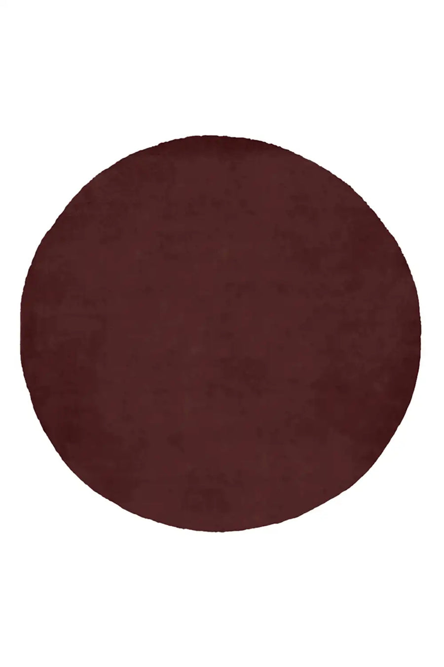 Customizable Solid Color Round Tufted Rug