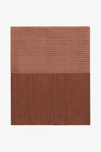 Camel taupe and brown wool rug, warm modern rug for inviting living spaces
