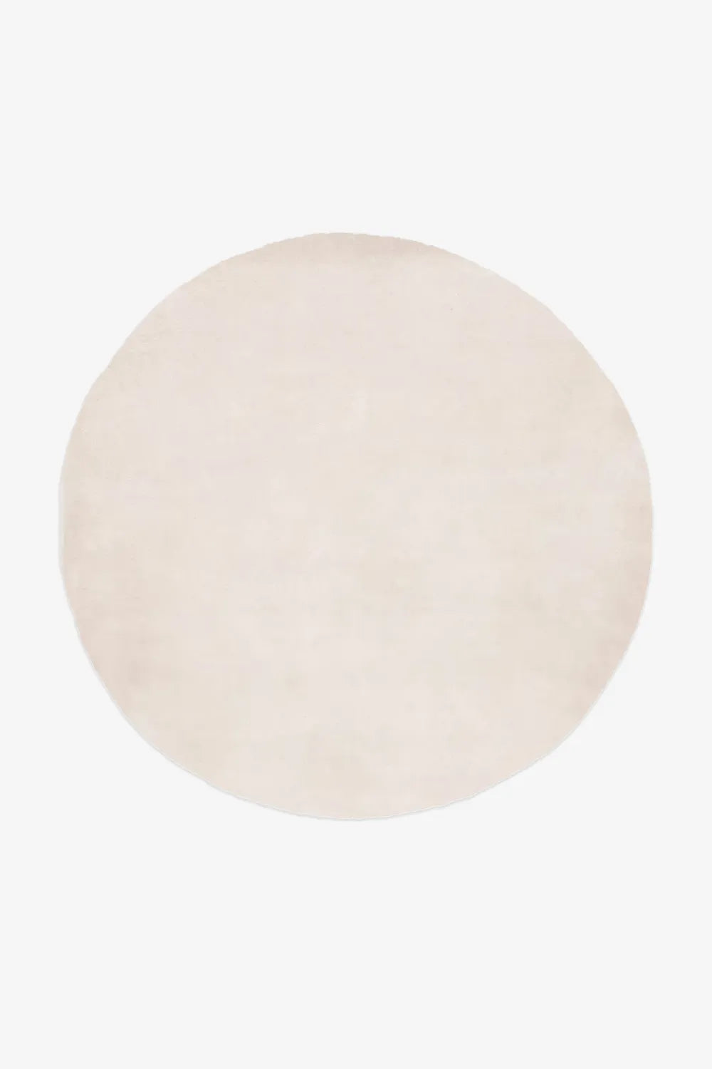 Solid Color Round Hand Tufted New Zealand Wool Rug