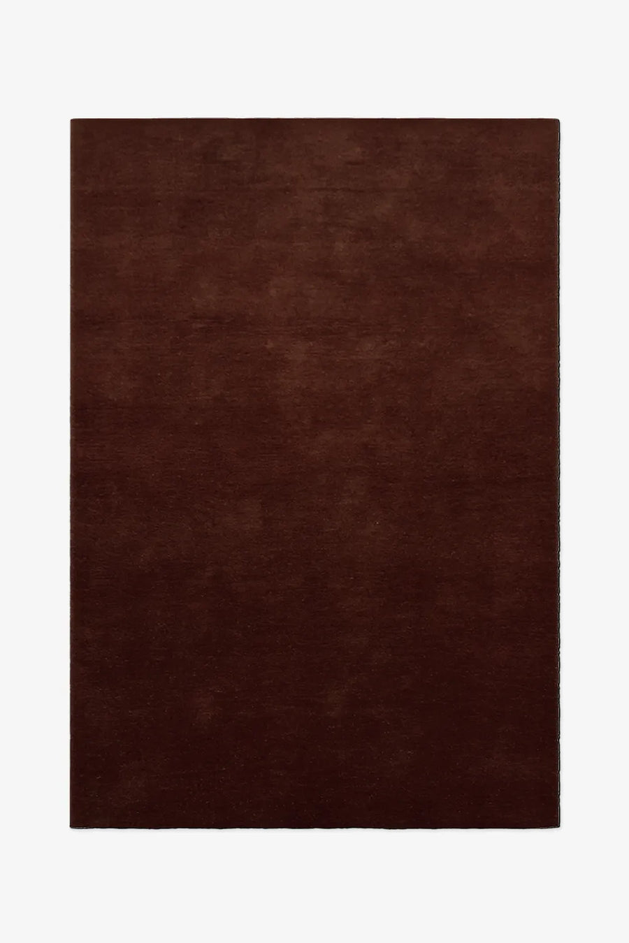 Modern neutral brown area rug in handmade wool