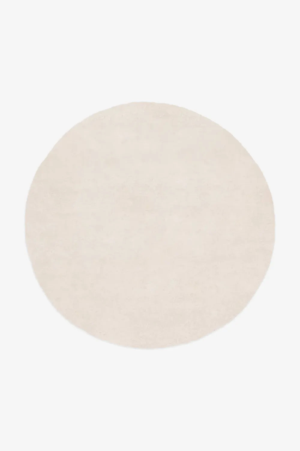 Minimal cream round area rug for neutral interiors, available in 6ft and 8ft round options