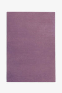 Soft muted lavender wool area rug in 5x8 sizing, perfect for cozy bedrooms, modern colorful nurseries, or boho rugs plum