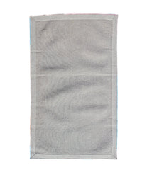 Handmade tropical-inspired wool rug with soft texture
